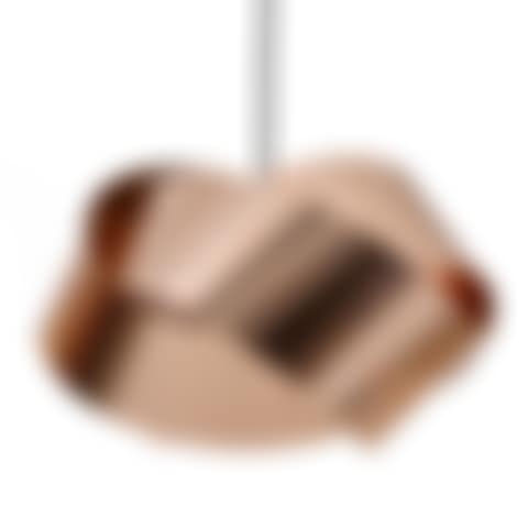 Pendant with curved and braided copper shade (preview)