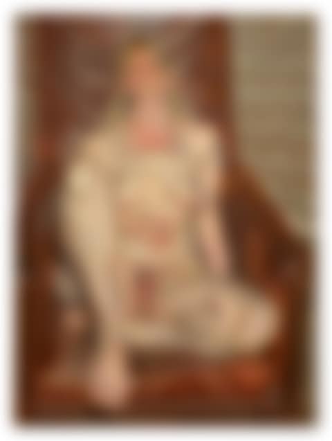Naked Portrait in a Red Chair (preview)