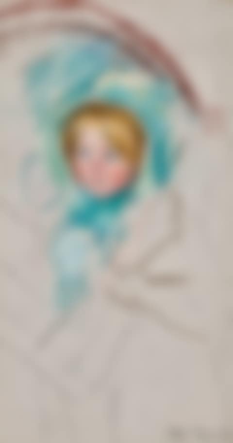 Sketch of "Sara in a Green Bonnet" (preview)