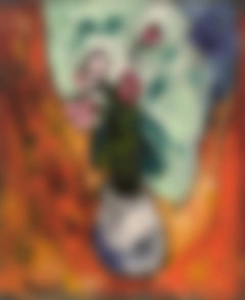 Bouquet au vase blanc (preview)