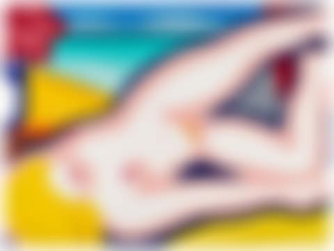Blue Nude, One Flower (preview)