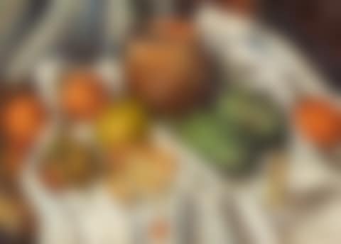 Still life with citrus fruits and artichokes (preview)