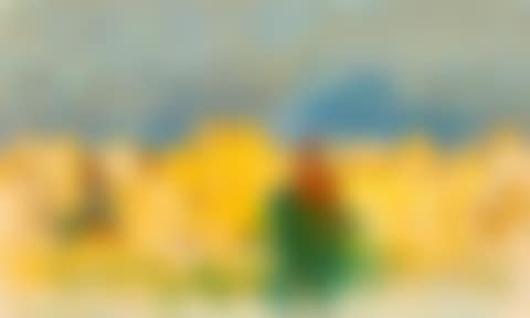 Harvest landscape with figures (preview)