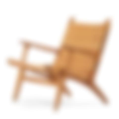 An oak and rattan "CH27" easy chair (preview)