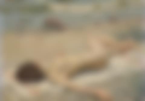 Sunbathing on the beach (preview)