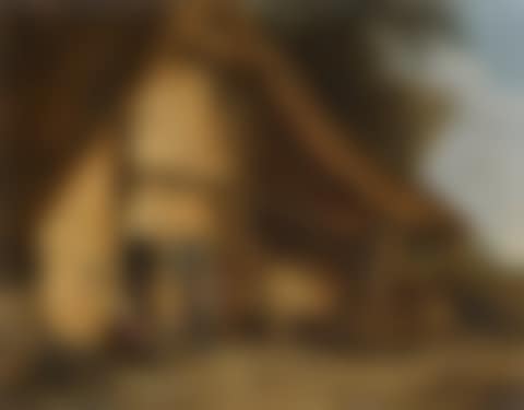 Peasant family outside a cottage (preview)