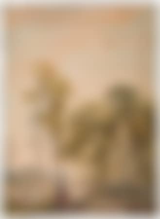 Landscape with a Man and a Dog Seated near a Memorial (preview)