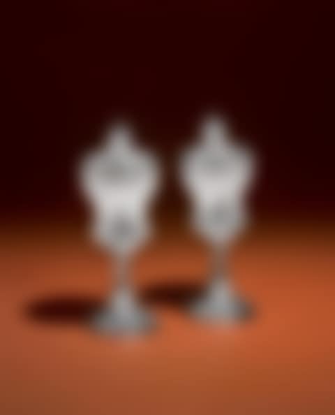 A rare pair of german silver covered cups (preview)