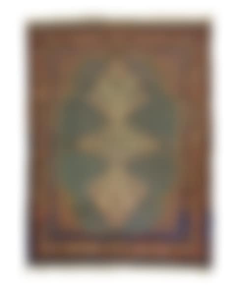 A marbadiah wool carpet with rhomboid medallion and vine motifs (preview)