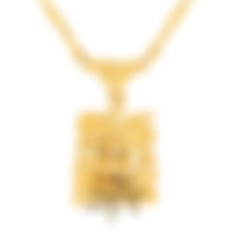 necklace 18K gold, with tourmaline sticks "The Flowering Wall" (preview)