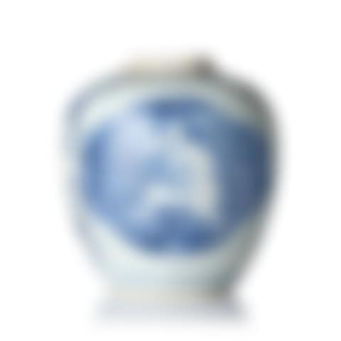 A blue and white "boys" jar (preview)