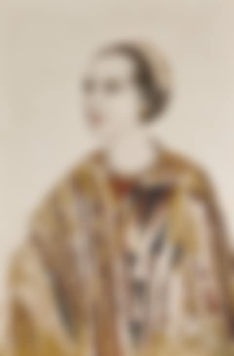 Portrait of Madame Fontaine (Study for a Lacquer Panel) (preview)