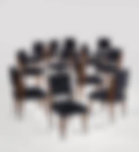 Rare Set of Twelve Dining Chairs (preview)