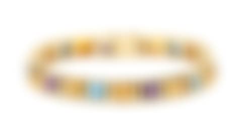 An 18 carat yellow gold gem set bracelet (preview)