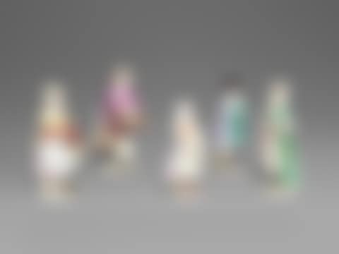 FIVE MEISSEN PORCELAIN "CRYES OF LONDON" FIGURES (preview)