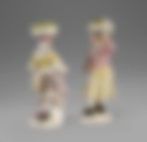 TWO MEISSEN PORCELAIN "CRYES OF LONDON" FIGURES (preview)