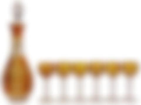 a decanter & six sherry glasses (preview)