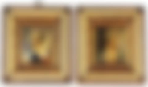 Minature Hand Painted Pair Of Portraits (preview)