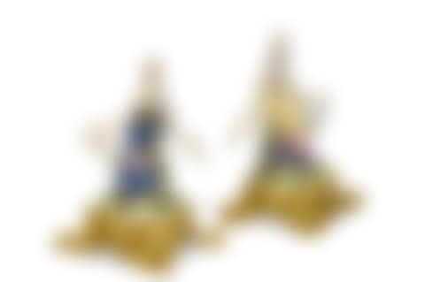 A PAIR OF ORMOLU-MOUNTED MEISSEN PORCELAIN FIGURE GROUPS OF HORSES AND GROOMS (preview)