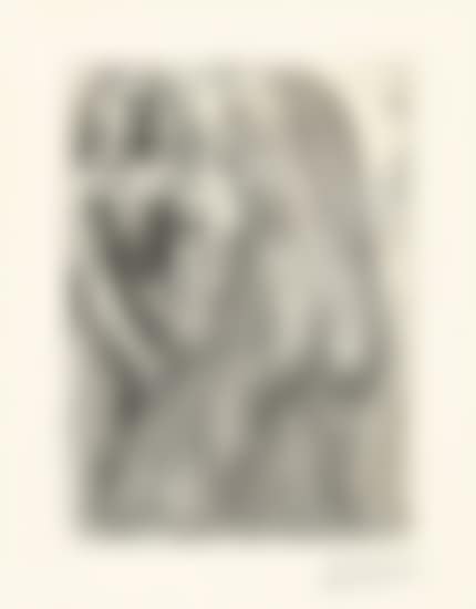 Modele et grande sculpture de dos (Bloch 186; Geiser 345 Bd) (preview)