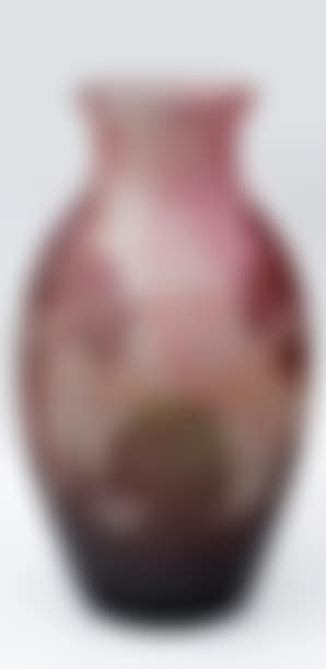 Large ovoid vase with tree decoration on a marmoreal pink background (preview)