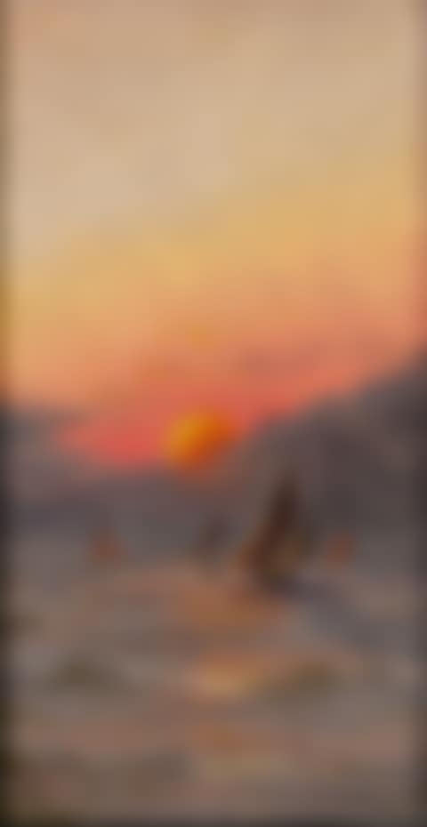 Seascape with sailing craft at sunset (preview)