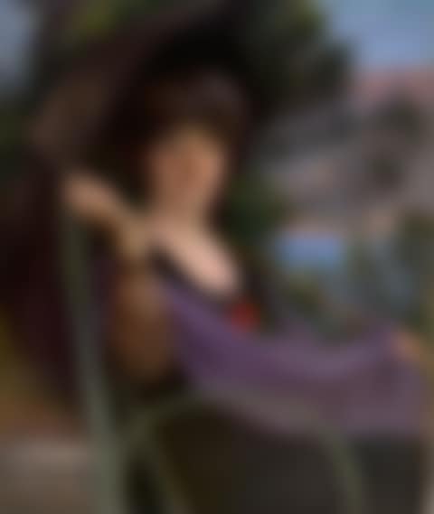 Woman Sunbathing with Parasol - (preview)