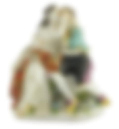 A Meissen porcelain group of lovers (preview)