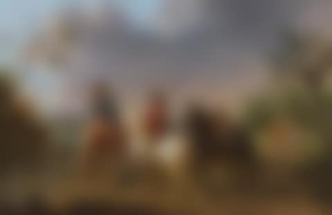 Horse riders in a landscape (preview)