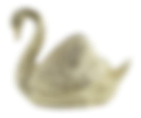 A large 1980"s textured parcel gilt silver centrepiece, modelled as a swan (preview)