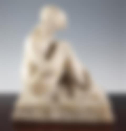 A 19th century Italian alabaster figure of "The Bather" (preview)