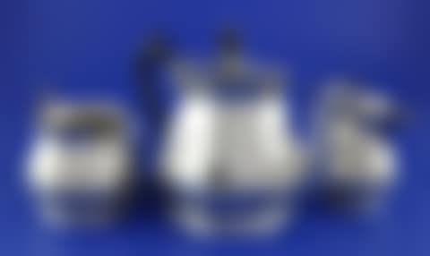 A George V three piece silver tea set (preview)
