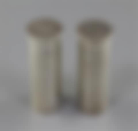 Novelty silver condiments modelled as shotgun cartridges (preview)