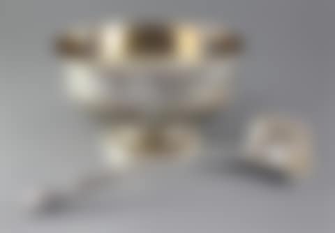 An Edwardian demi fluted silver punch bowl (preview)