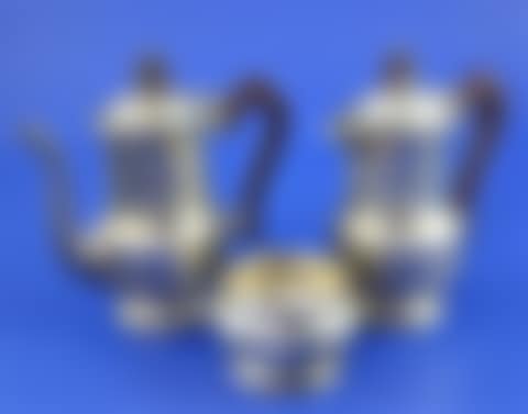 A George V silver cafe au lait trio (preview)
