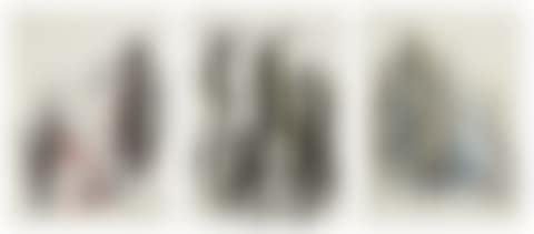 Trees (Black and Red); Trees (Black and Yellow); and Trees (Black, Yellow and Blue) (preview)