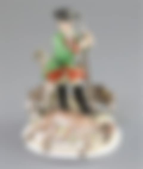 A Meissen group of a huntsman with hounds and prey (preview)
