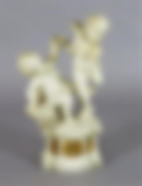 A 19th century Italian carved white marble group of two putti (preview)