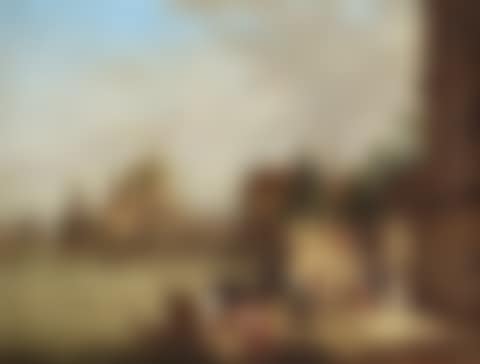 View of Venice with a view of Santa Maria della Salute. In the foreground gondolier and strolling company (preview)