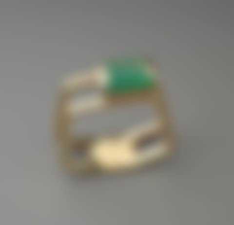 Men's Emerald and Eighteen Karat Gold Ring (preview)