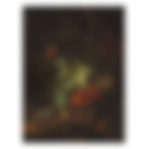 A wooded landscape with a snake, snail, locust and lizard by a bird"s nest (preview)