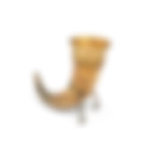 A Scandinavian brass mounted drinking horn (preview)